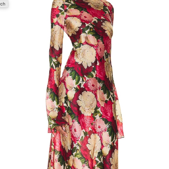 Zimmermann Wonderland Floral Bias Silk Maxi Dress NWT Size 0